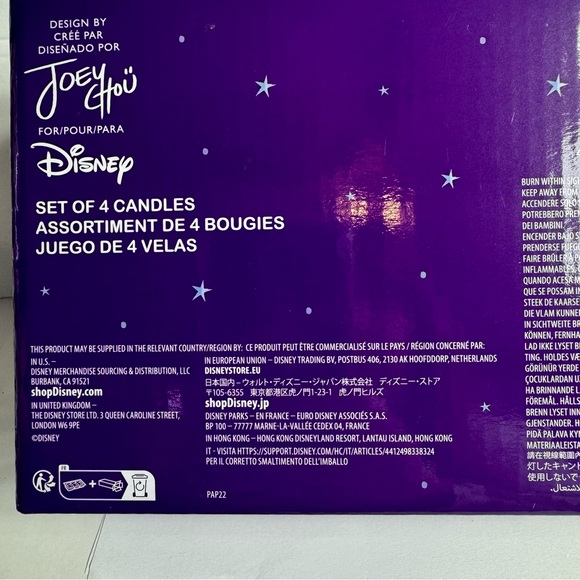 NWT. Disney Joey Chou Candle Set - Magic Kingdom - Set of 4. - Picture 10 of 11